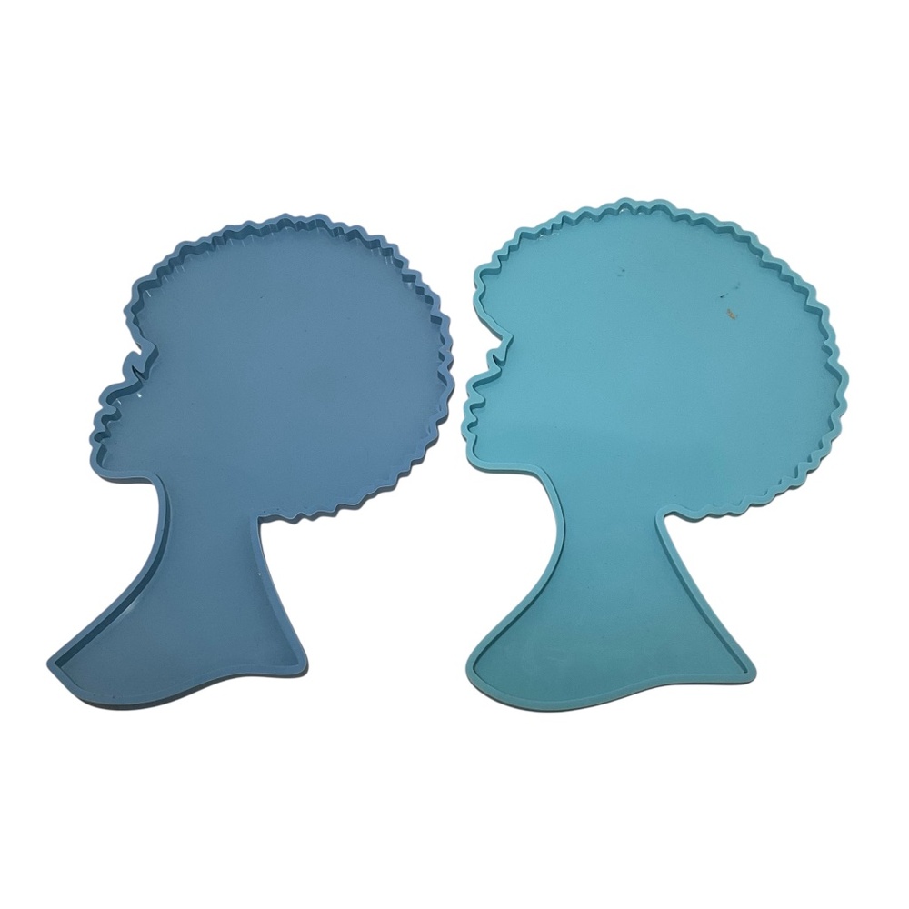Jumbo Size Afro Goddess Head Silicone Molds